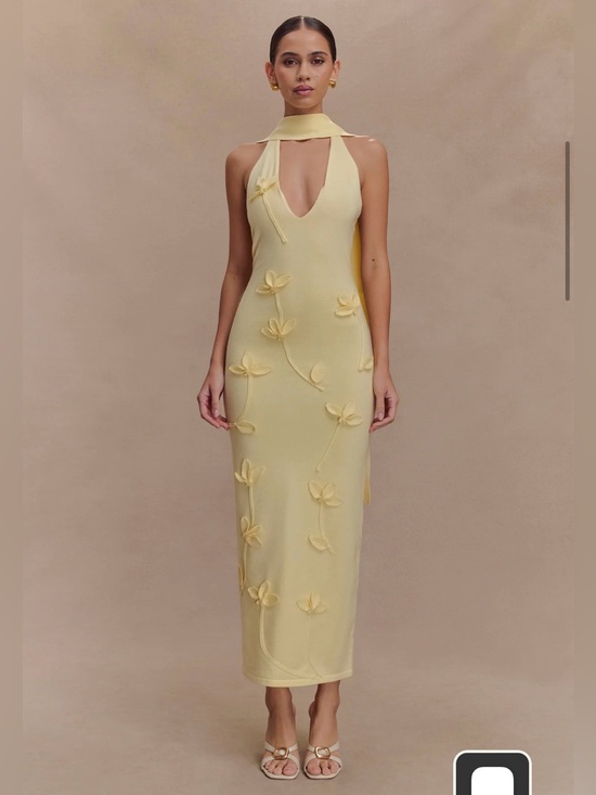 Meshki Dresses & Skirts - Meshki Wynn Floral Knit Midi Dress- L NWT